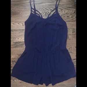 Navy Express Romper 🔹